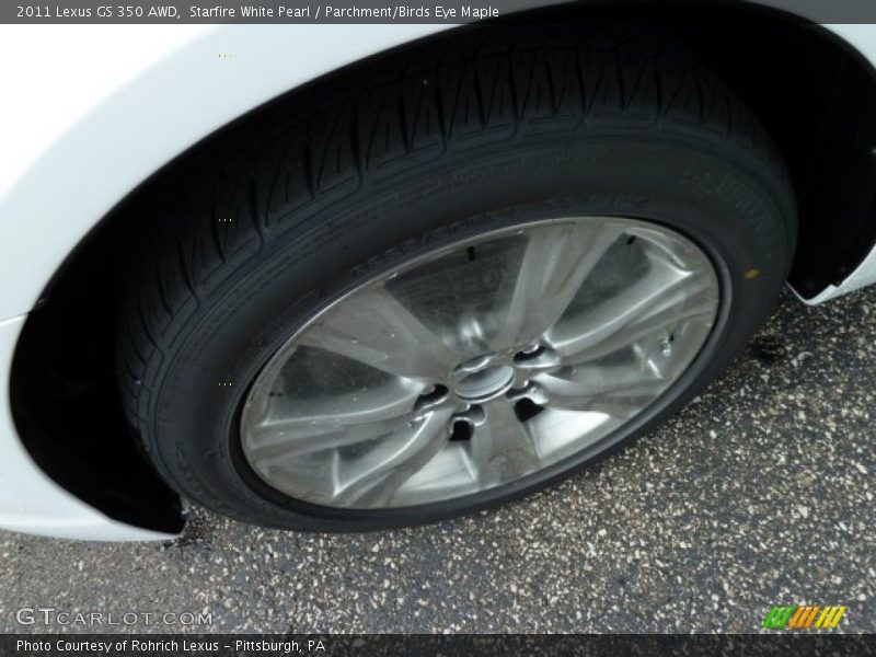 Starfire White Pearl / Parchment/Birds Eye Maple 2011 Lexus GS 350 AWD