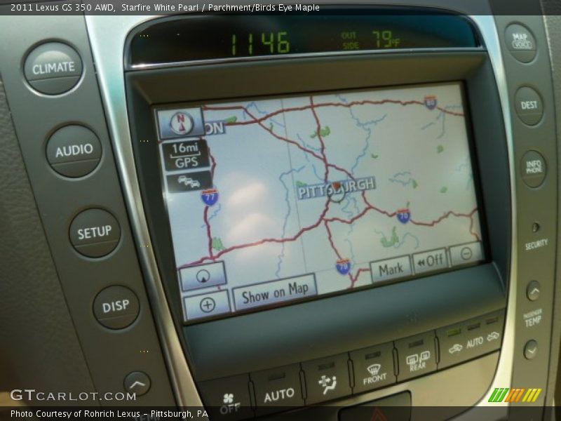 Navigation of 2011 GS 350 AWD