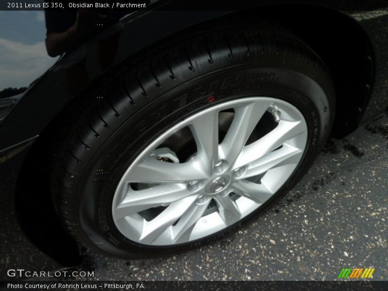 Obsidian Black / Parchment 2011 Lexus ES 350