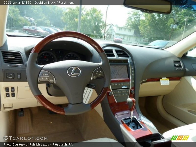 Obsidian Black / Parchment 2011 Lexus ES 350