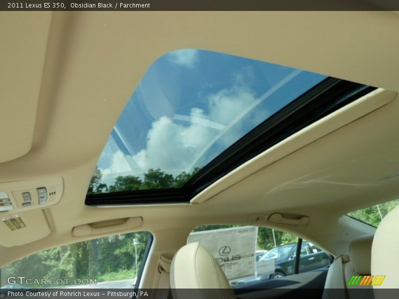Obsidian Black / Parchment 2011 Lexus ES 350