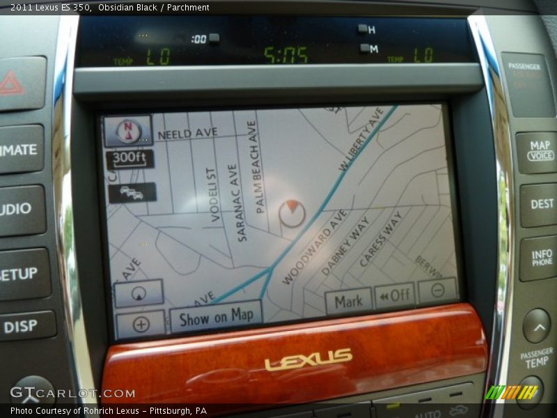 Obsidian Black / Parchment 2011 Lexus ES 350