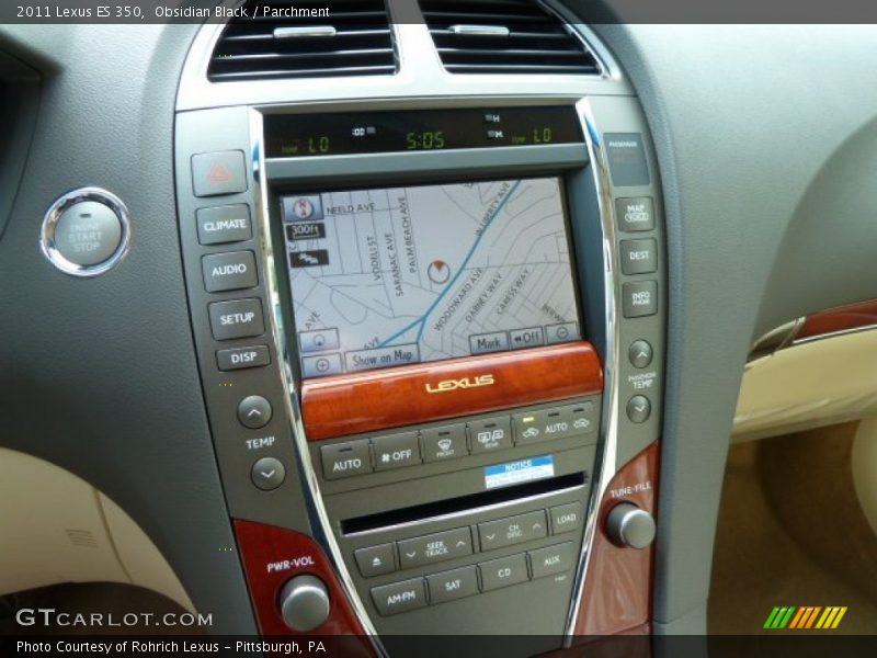 Obsidian Black / Parchment 2011 Lexus ES 350