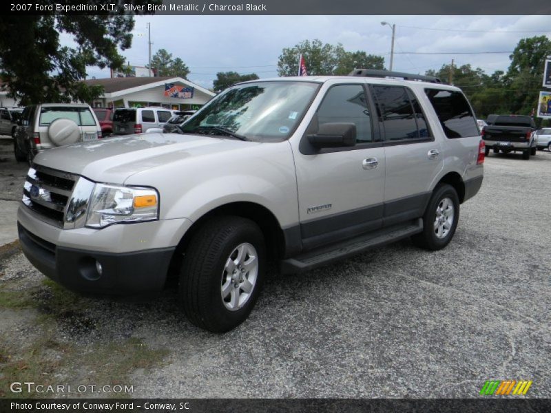 Silver Birch Metallic / Charcoal Black 2007 Ford Expedition XLT