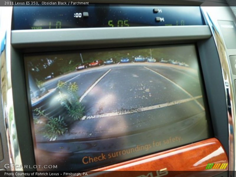 Obsidian Black / Parchment 2011 Lexus ES 350