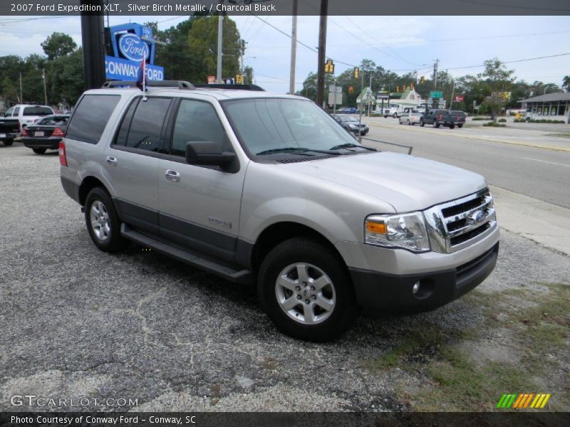 Silver Birch Metallic / Charcoal Black 2007 Ford Expedition XLT