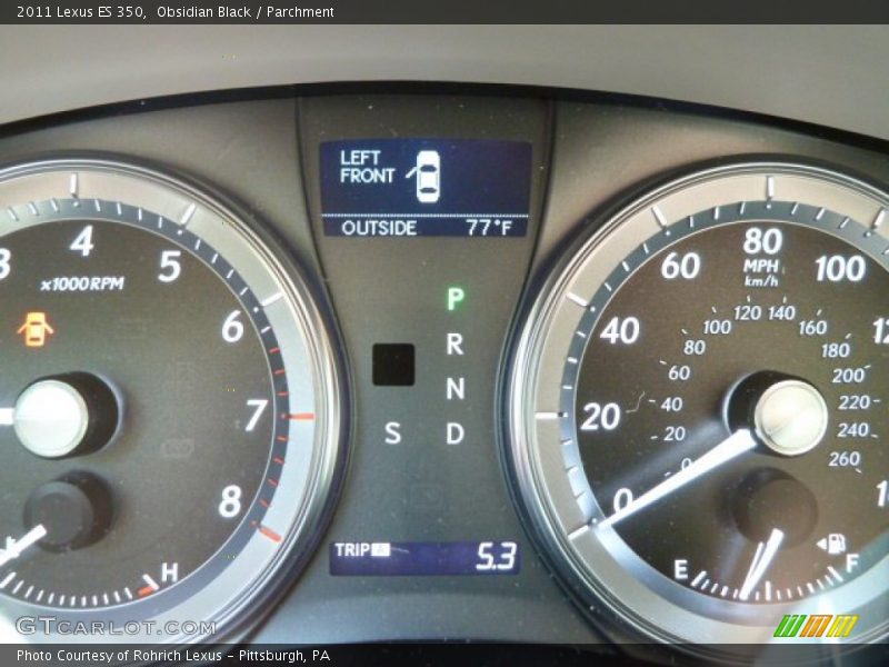 Obsidian Black / Parchment 2011 Lexus ES 350