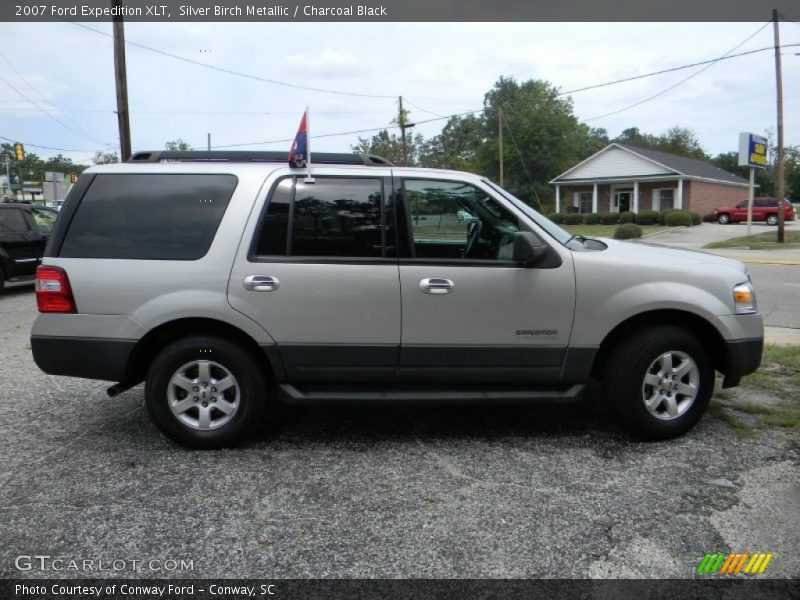 Silver Birch Metallic / Charcoal Black 2007 Ford Expedition XLT