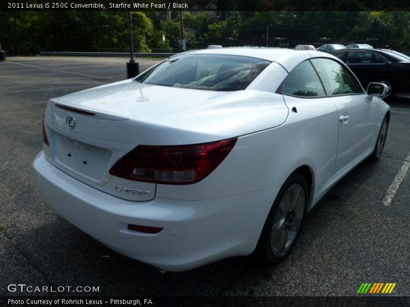 Starfire White Pearl / Black 2011 Lexus IS 250C Convertible