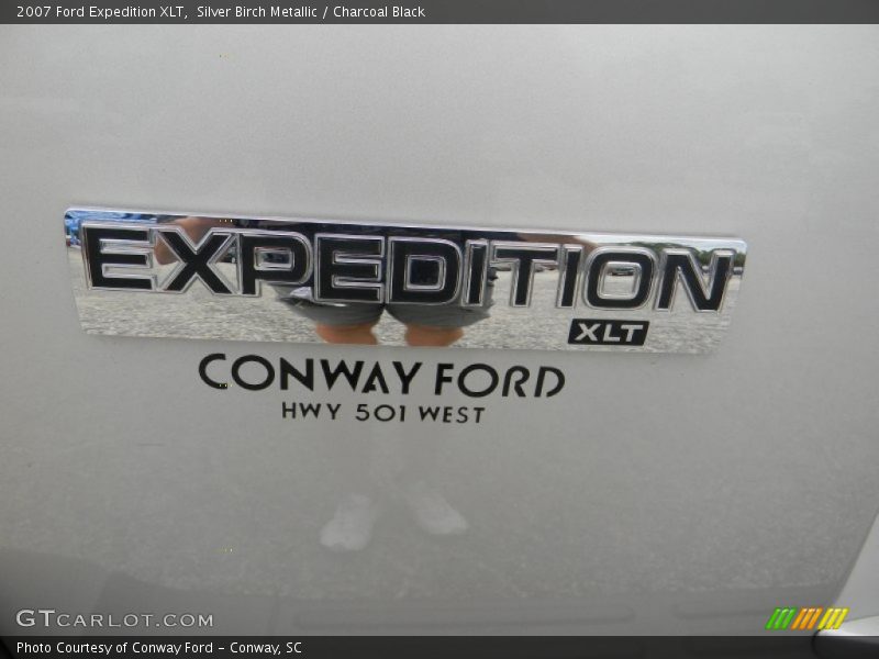 Silver Birch Metallic / Charcoal Black 2007 Ford Expedition XLT