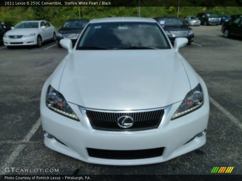 Starfire White Pearl / Black 2011 Lexus IS 250C Convertible