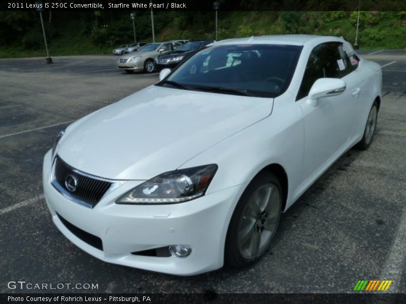 Starfire White Pearl / Black 2011 Lexus IS 250C Convertible