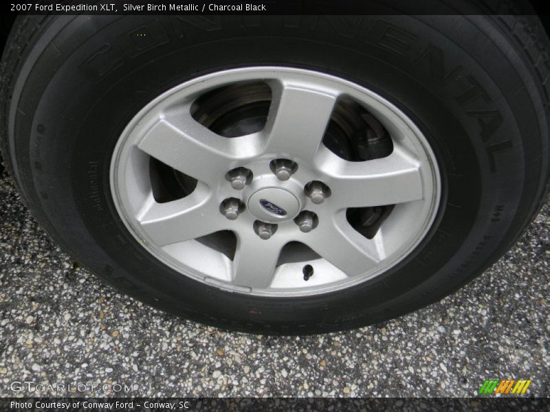 Silver Birch Metallic / Charcoal Black 2007 Ford Expedition XLT