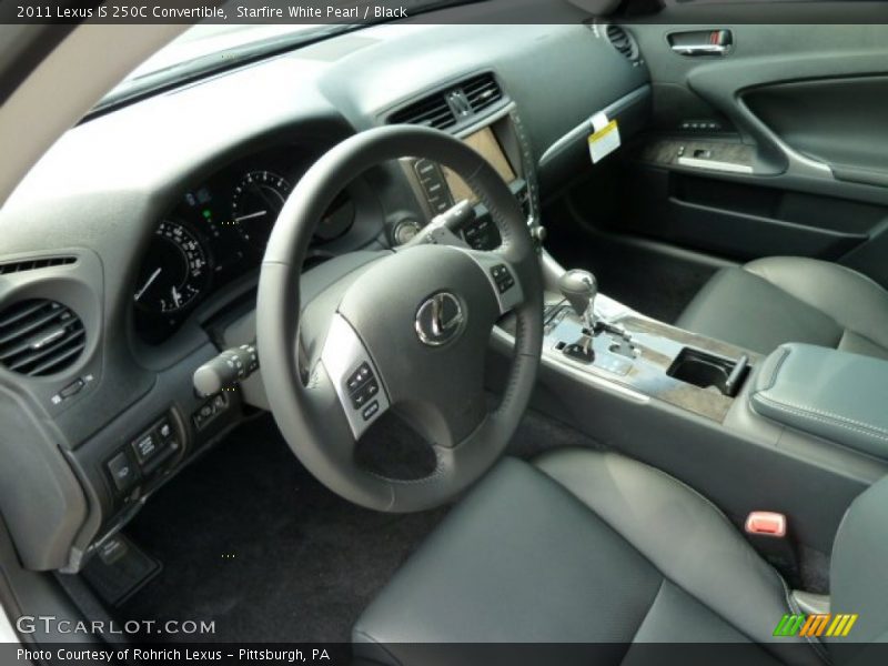 Black Interior - 2011 IS 250C Convertible 