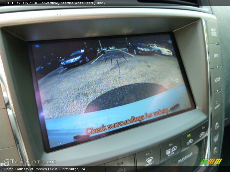 Starfire White Pearl / Black 2011 Lexus IS 250C Convertible