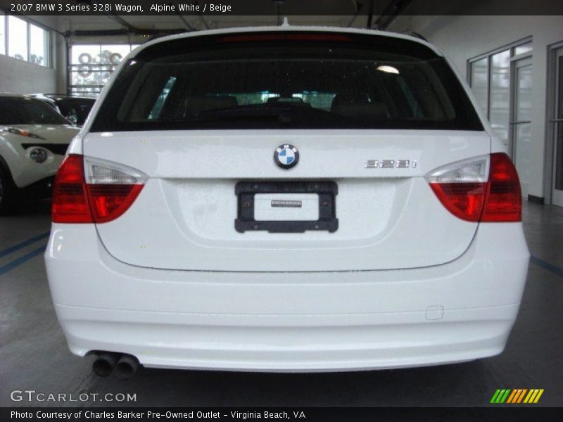 Alpine White / Beige 2007 BMW 3 Series 328i Wagon