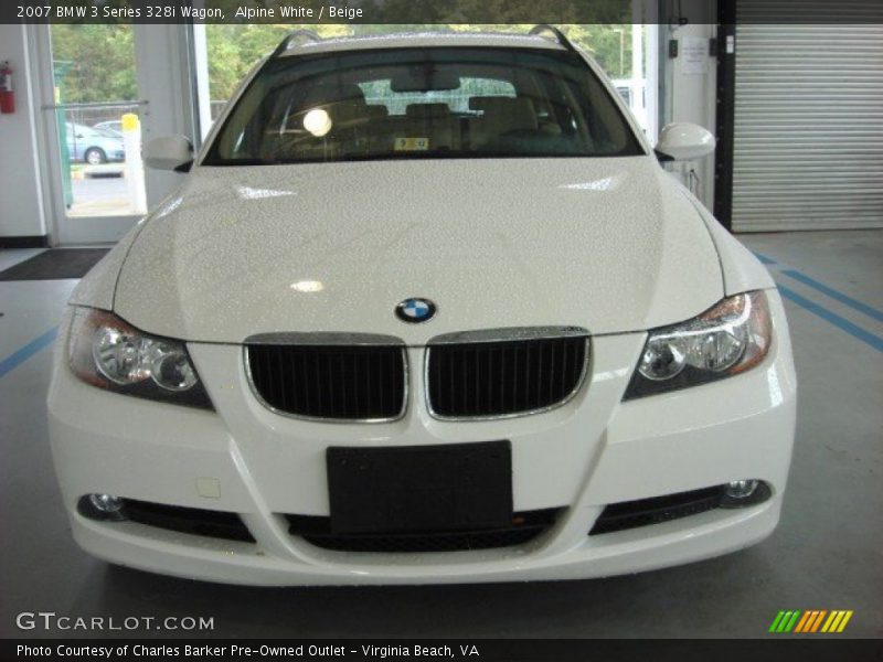 Alpine White / Beige 2007 BMW 3 Series 328i Wagon