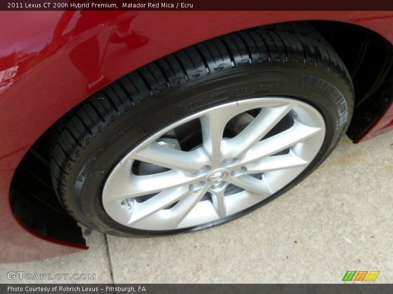 Matador Red Mica / Ecru 2011 Lexus CT 200h Hybrid Premium