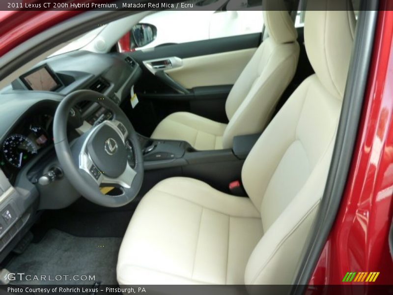  2011 CT 200h Hybrid Premium Ecru Interior