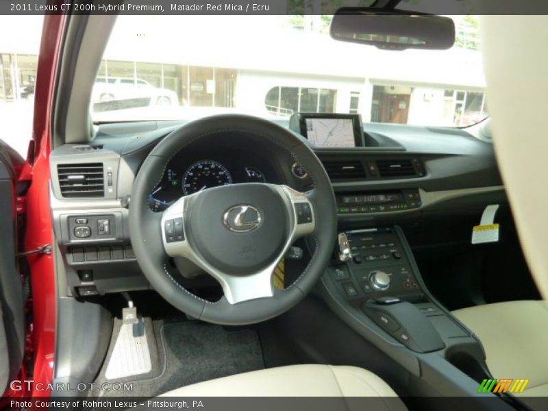 Dashboard of 2011 CT 200h Hybrid Premium