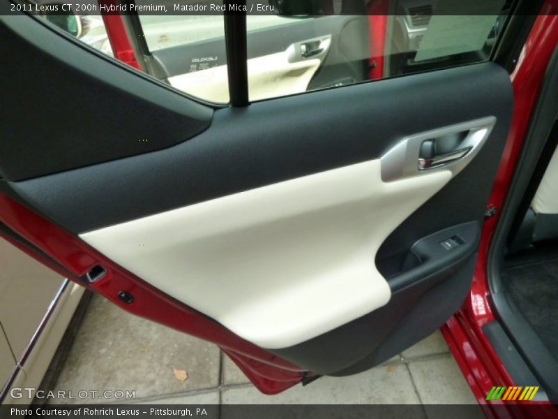 Door Panel of 2011 CT 200h Hybrid Premium