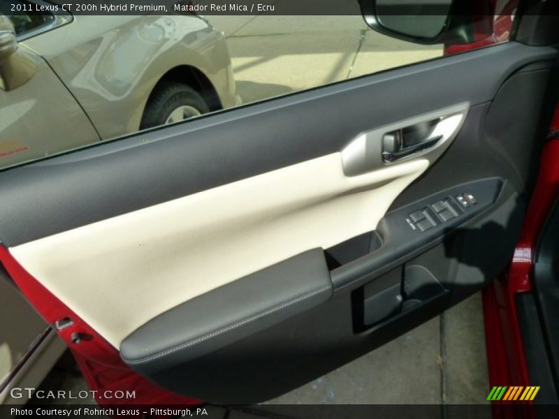 Door Panel of 2011 CT 200h Hybrid Premium