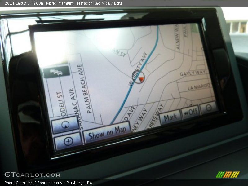 Navigation of 2011 CT 200h Hybrid Premium