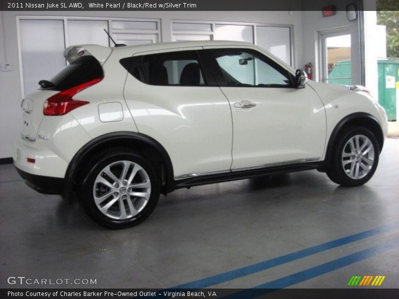 White Pearl / Black/Red w/Silver Trim 2011 Nissan Juke SL AWD