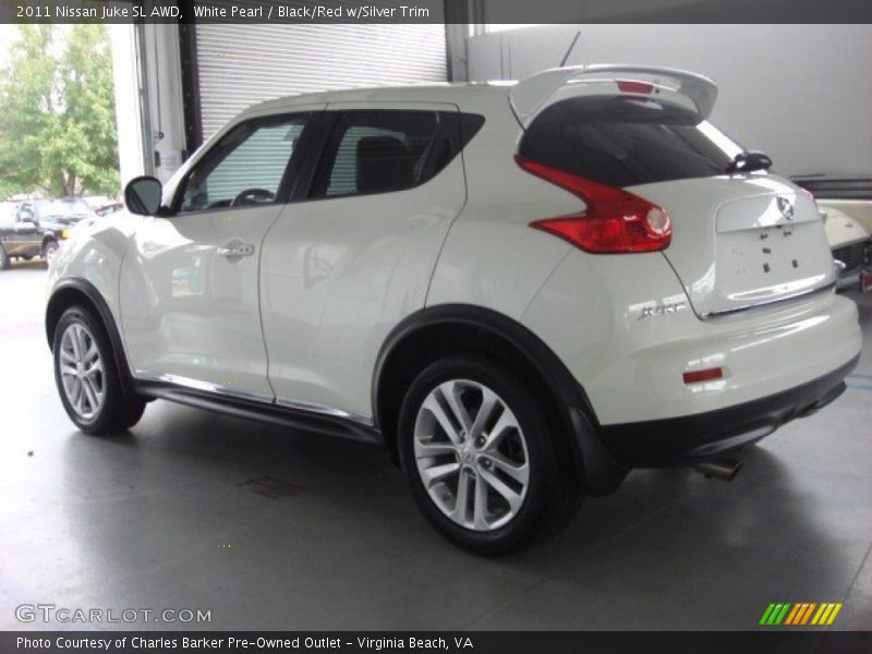 White Pearl / Black/Red w/Silver Trim 2011 Nissan Juke SL AWD