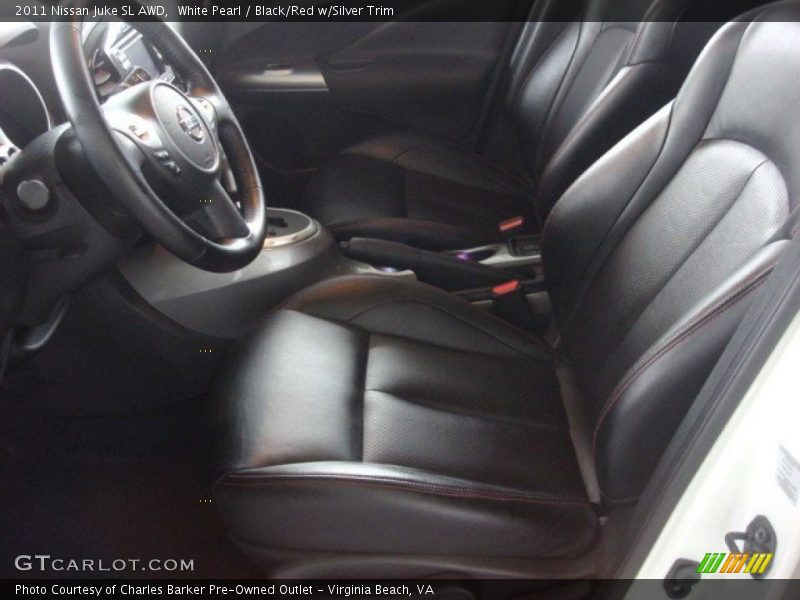 White Pearl / Black/Red w/Silver Trim 2011 Nissan Juke SL AWD