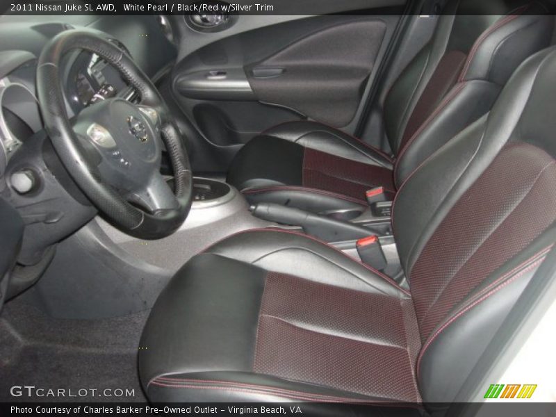White Pearl / Black/Red w/Silver Trim 2011 Nissan Juke SL AWD