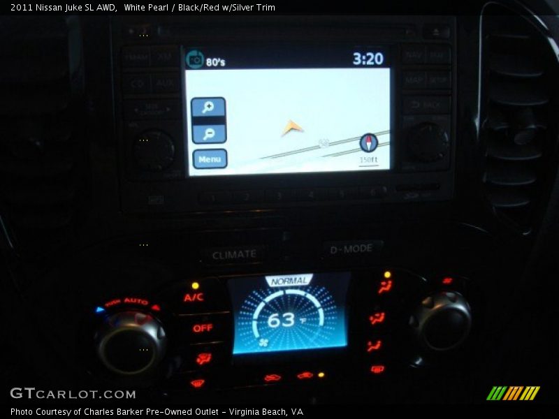 White Pearl / Black/Red w/Silver Trim 2011 Nissan Juke SL AWD