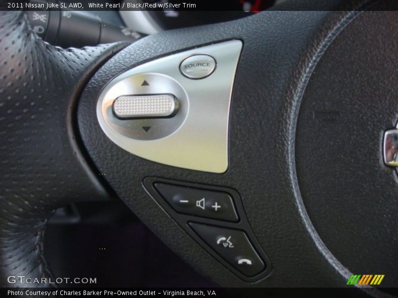White Pearl / Black/Red w/Silver Trim 2011 Nissan Juke SL AWD