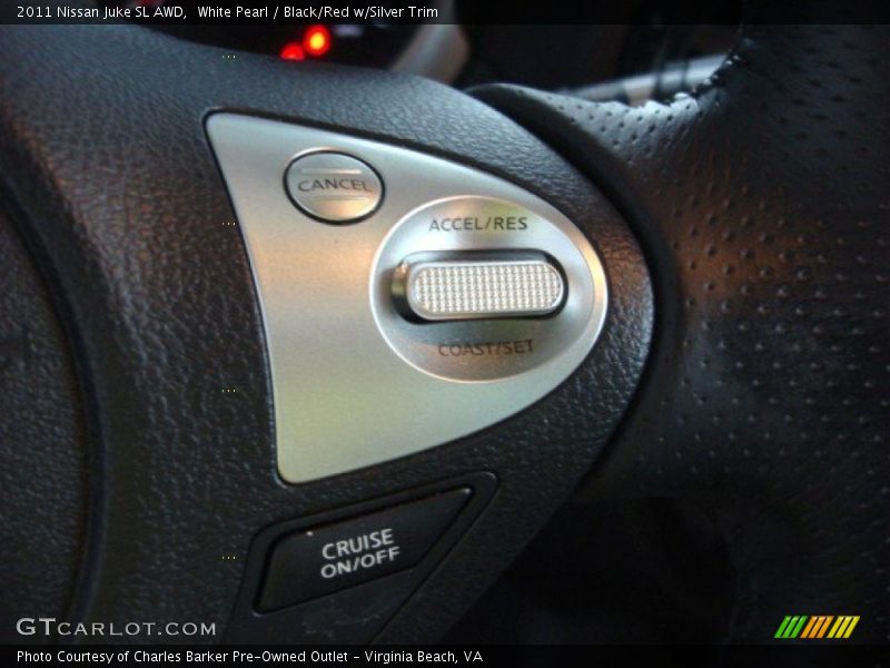 White Pearl / Black/Red w/Silver Trim 2011 Nissan Juke SL AWD