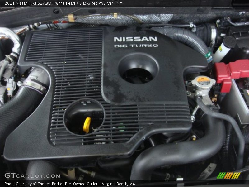 White Pearl / Black/Red w/Silver Trim 2011 Nissan Juke SL AWD