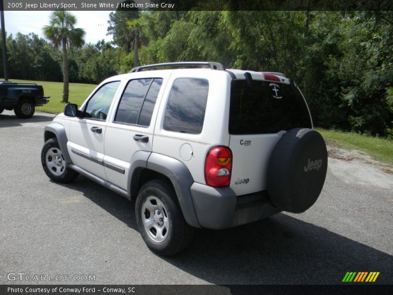 Stone White / Medium Slate Gray 2005 Jeep Liberty Sport
