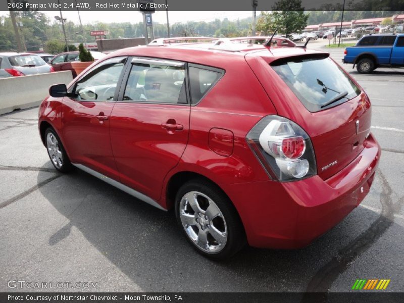 Red Hot Metallic / Ebony 2009 Pontiac Vibe 2.4 AWD