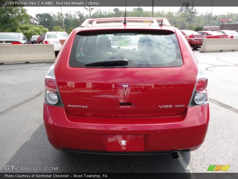 Red Hot Metallic / Ebony 2009 Pontiac Vibe 2.4 AWD