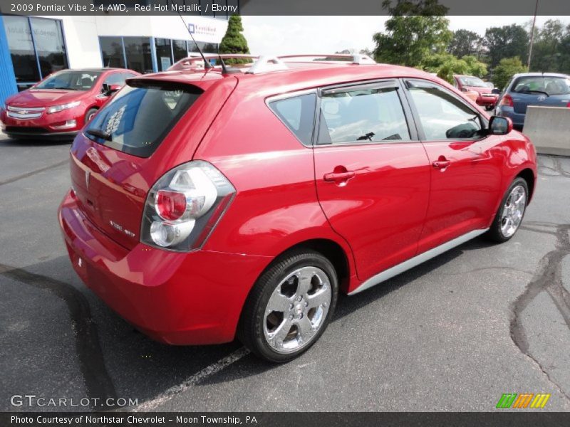 Red Hot Metallic / Ebony 2009 Pontiac Vibe 2.4 AWD