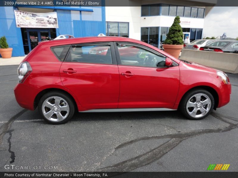 Red Hot Metallic / Ebony 2009 Pontiac Vibe 2.4 AWD