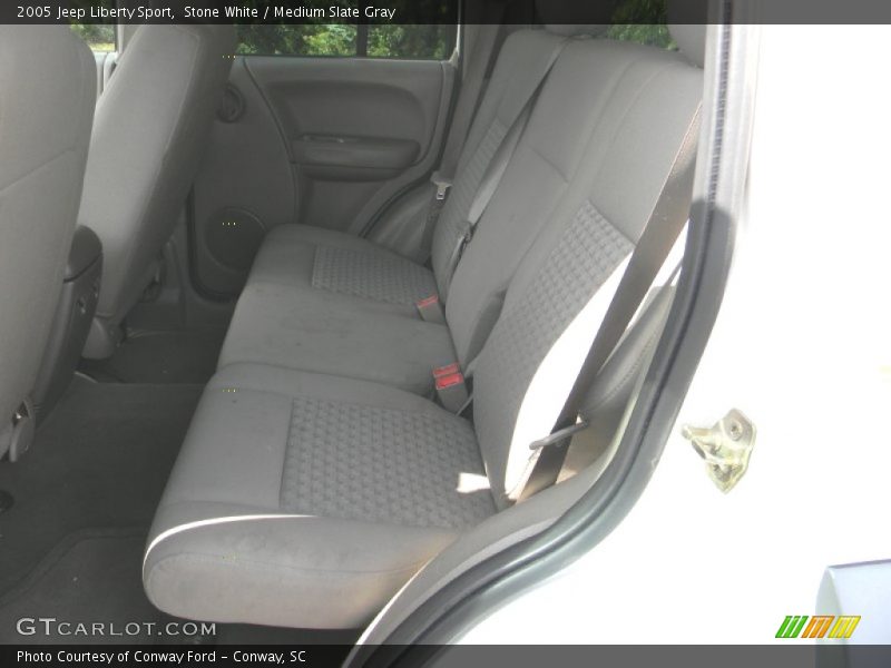 Stone White / Medium Slate Gray 2005 Jeep Liberty Sport