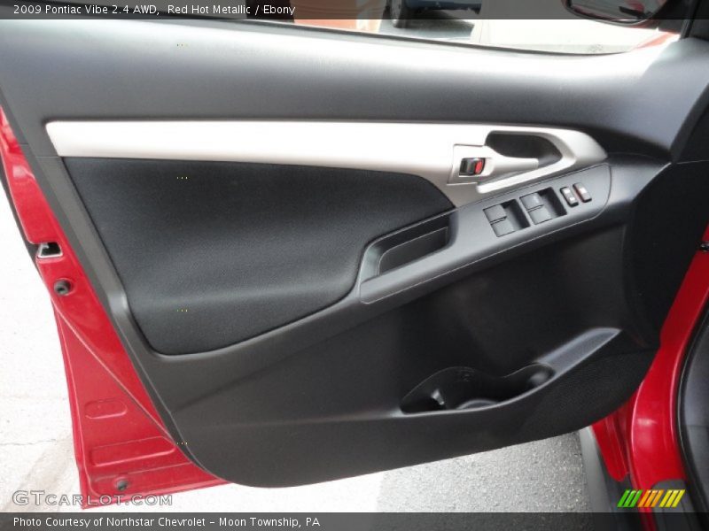 Red Hot Metallic / Ebony 2009 Pontiac Vibe 2.4 AWD