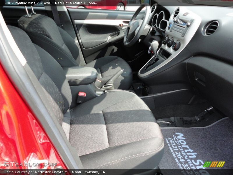 Red Hot Metallic / Ebony 2009 Pontiac Vibe 2.4 AWD
