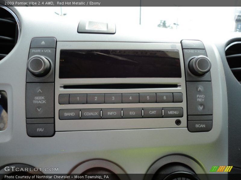 Red Hot Metallic / Ebony 2009 Pontiac Vibe 2.4 AWD
