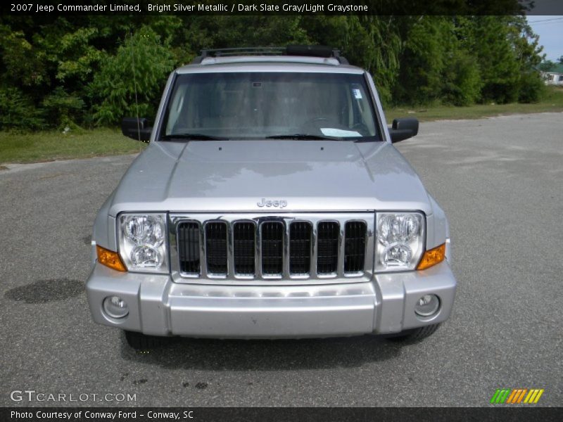 Bright Silver Metallic / Dark Slate Gray/Light Graystone 2007 Jeep Commander Limited