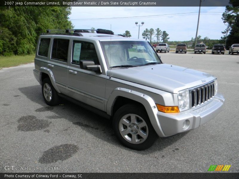Bright Silver Metallic / Dark Slate Gray/Light Graystone 2007 Jeep Commander Limited