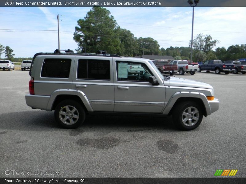 Bright Silver Metallic / Dark Slate Gray/Light Graystone 2007 Jeep Commander Limited