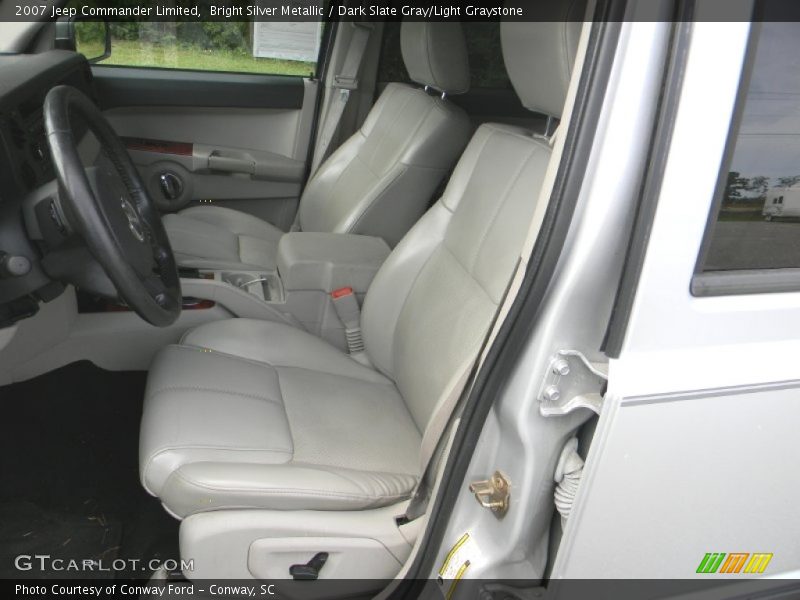 Bright Silver Metallic / Dark Slate Gray/Light Graystone 2007 Jeep Commander Limited