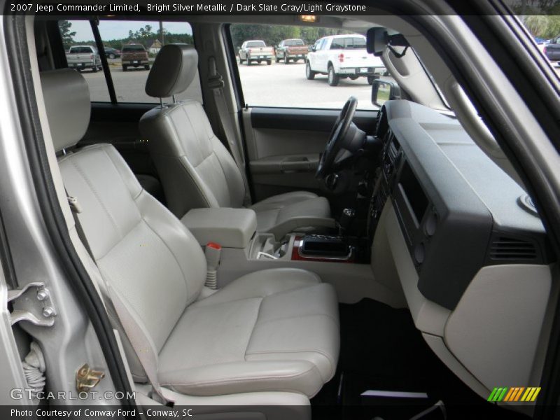 Bright Silver Metallic / Dark Slate Gray/Light Graystone 2007 Jeep Commander Limited