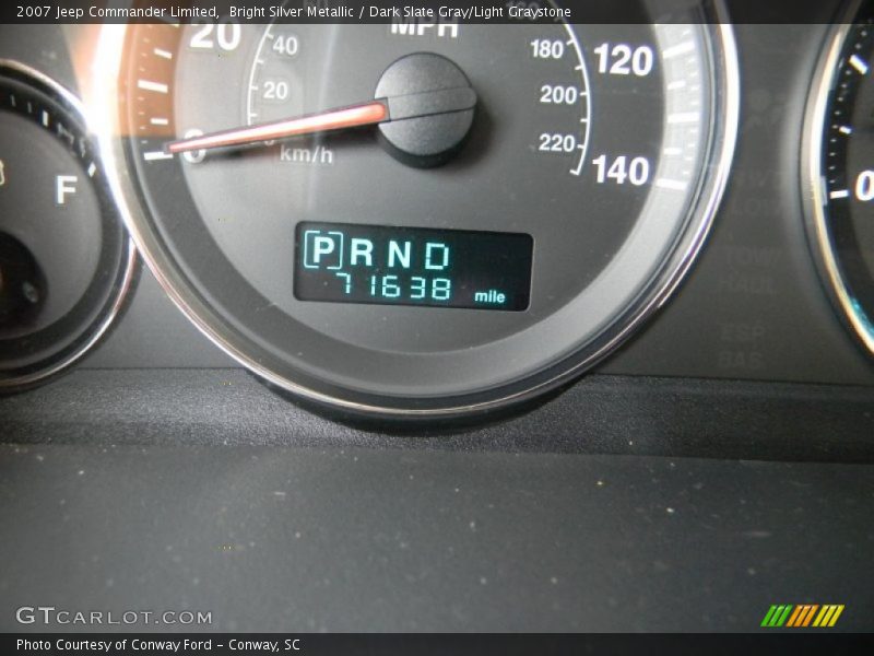 Bright Silver Metallic / Dark Slate Gray/Light Graystone 2007 Jeep Commander Limited